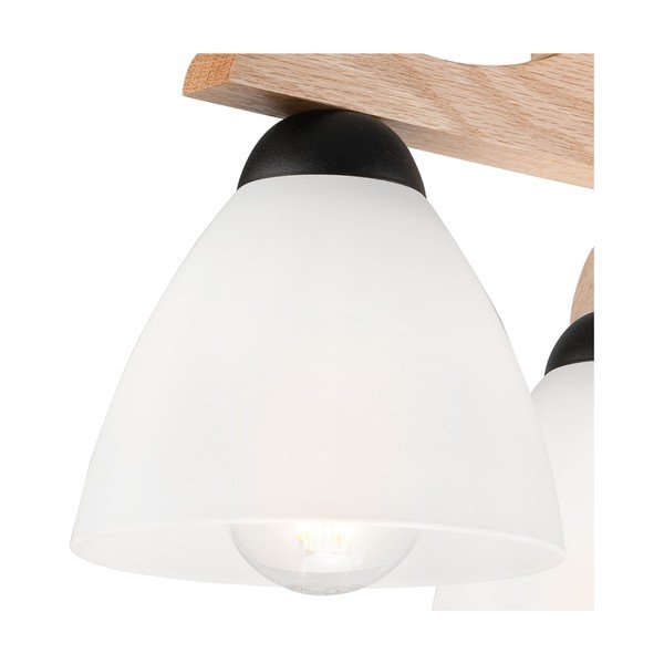 Balta griestu lampa ar stikla abažūru ø 16 cm Andreas – LAMKUR-image-3