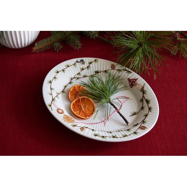 Porcelāna paplāte ar Ziemassvētku motīvu 22,5x28,5 cm Hammershøi Christmas – Kähler Design-image-2