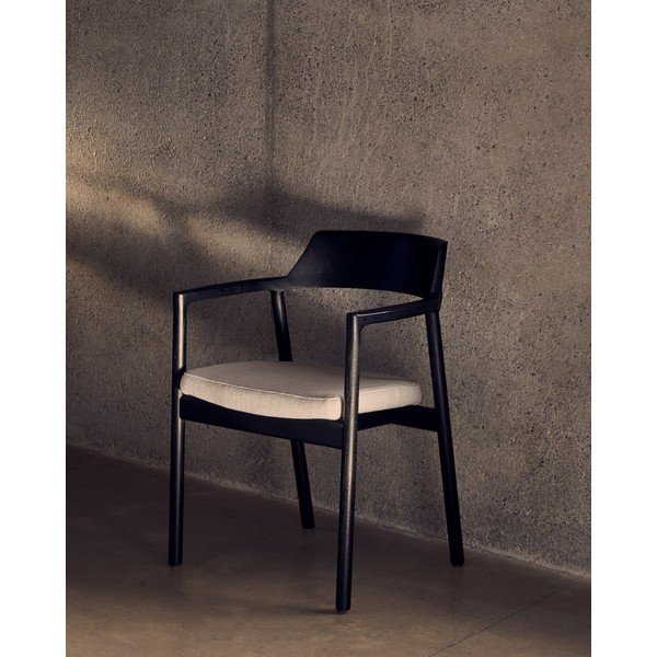 Melns pusdienu krēsls Alocs – Kave Home-image-1