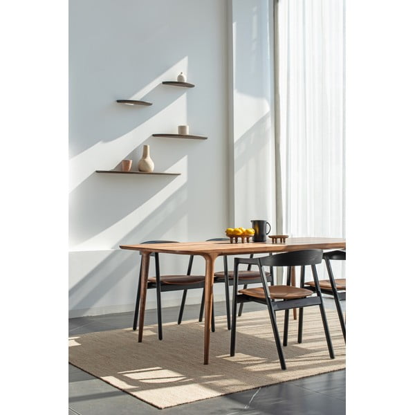 Brūns ozola masīvkoka pusdienu krēsls Muna – Gazzda-image-2