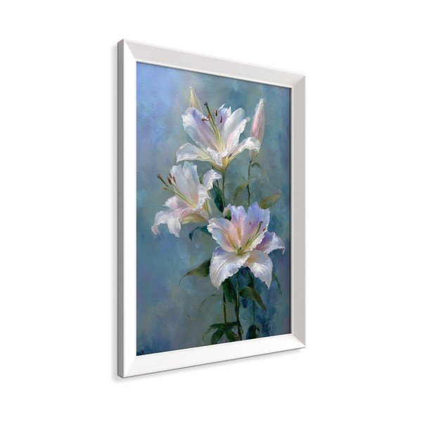 Drukāta glezna ar rāmi 56x75 cm Lilies – Styler-image-4