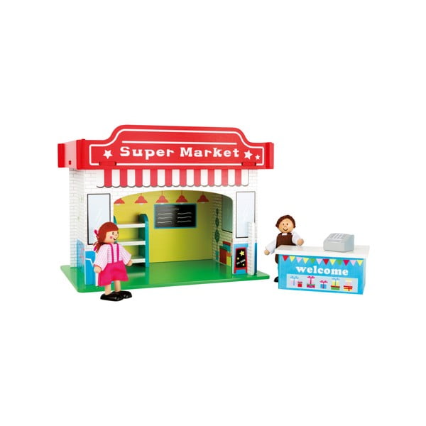 Bērnu koka rotaļu namiņš Legler Playhouse Supermarket