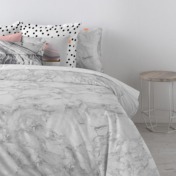 Kokvilnas sega Blanc Essence Marble, 220 x 220 cm-image-1