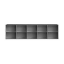 Antracīta pelēks piekarināms grāmatplaukts 220x61 cm Mistral – Hammel Furniture