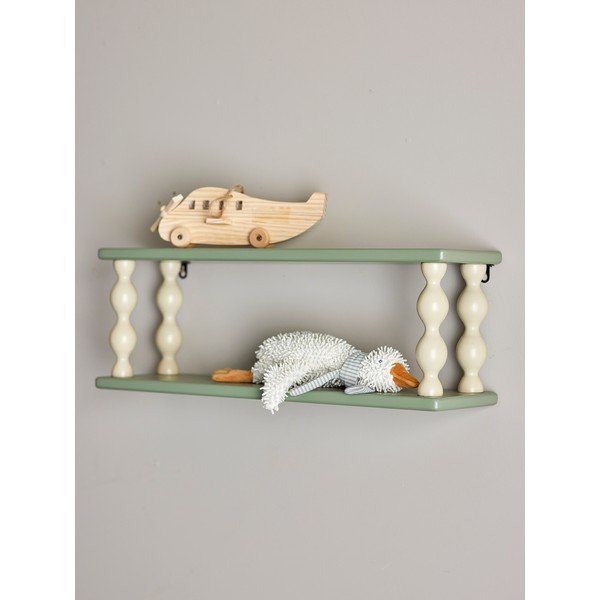Zaļš daudzlīmeņu bērnu plauktiņš 60 cm Bibiola – Bloomingville Mini-image-1