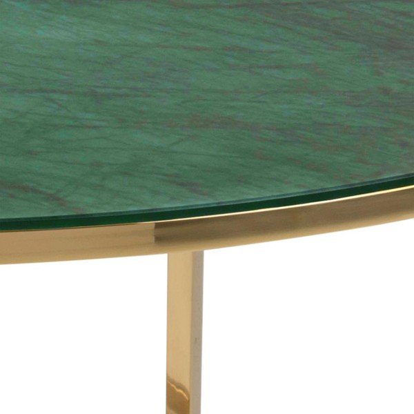 Zaļš apaļš žurnālgaldiņš ø 80 cm Alisma – Actona-image-3
