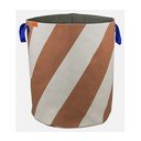 Ķieģeļu sarkans/krēmkrāsas tekstila veļas grozs 5 l Diagonal – Mette Ditmer Denmark