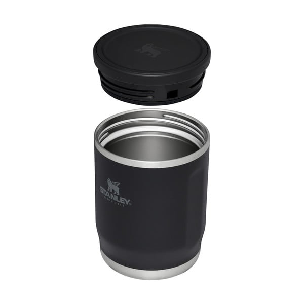 Melns nerūsējošā tērauda termoss pārtikai 530 ml Adventure To-Go  Black – Stanley-image-2