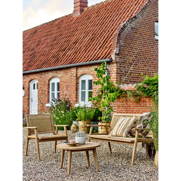 Dabīga toņa akācijas masīvkoka apaļš žurnālgaldiņš ø 64 cm Sorrento – Bloomingville-image-3