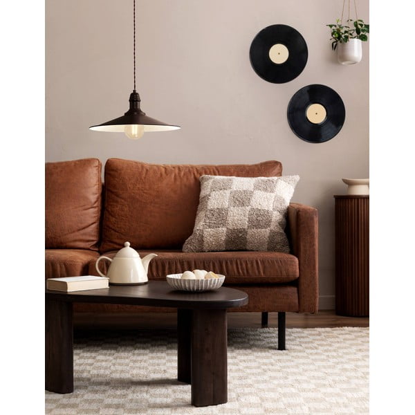 Tumši brūna piekaramā lampa ar metāla abažūru ø 36 cm STOCKBURY – EGLO-image-1