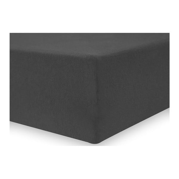 DecoKing Nephrite tumši pelēka elastīga loksne, 180/200 x 200 cm-image-2