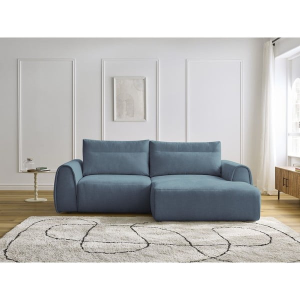 Zils stūra dīvāns Aden – Bobochic Paris-image-1