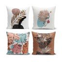 4 Spilvendrānu komplekts Cesso Minimalist Cushion Covers, 45 x 45 cm