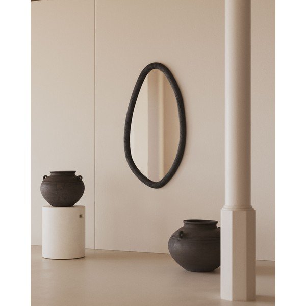 Sienas spogulis ar masīvkoka rāmi 60x110 cm Magrit – Kave Home-image-1