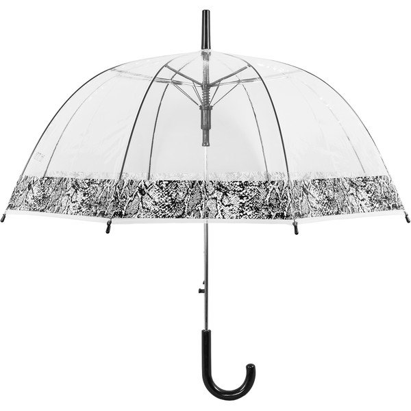 Ambiance Snake Skin caurspīdīgs vējdrošs lietussargs ar automātisku atvēršanu, ⌀ 84 cm