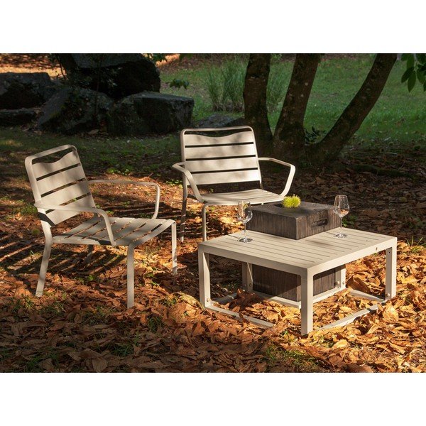 Pelēks dārza sānu galdiņš Ezeis Ecotop, 35 x 35 cm-image-4