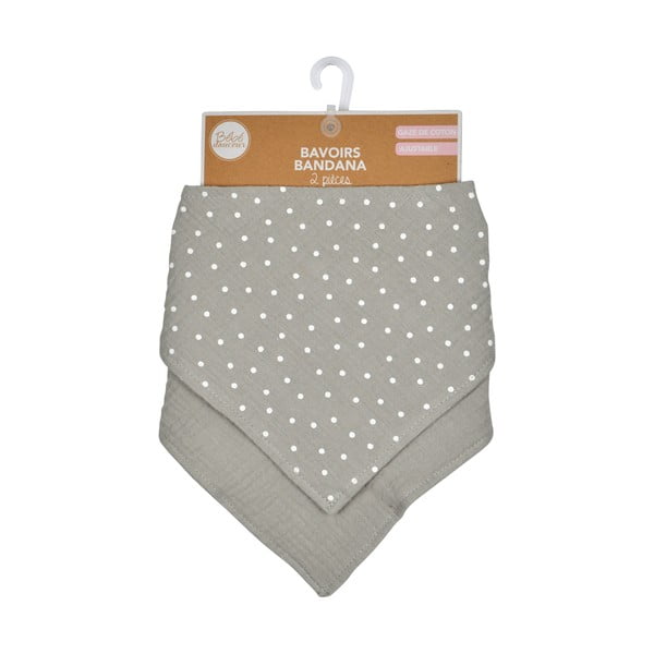Pelēki muslīna siekalu ķērāji (2 gab.) – Bébé Douceur-image-3