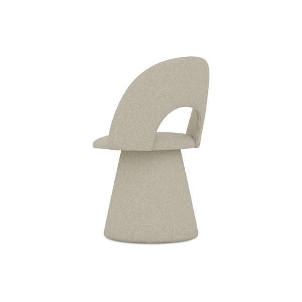 Bēšs polsterēts ēdamistabas krēsls Kalo – Makamii-image-4