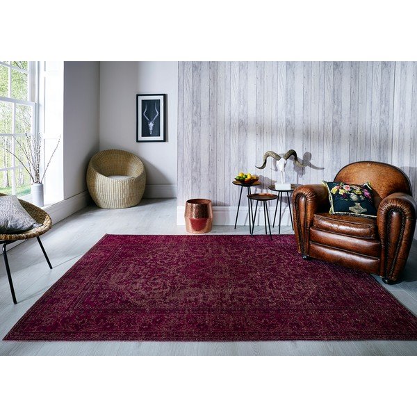 Rozā ar rokām austs paklājs Flair Rugs Palais, 200 x 290 cm-image-3