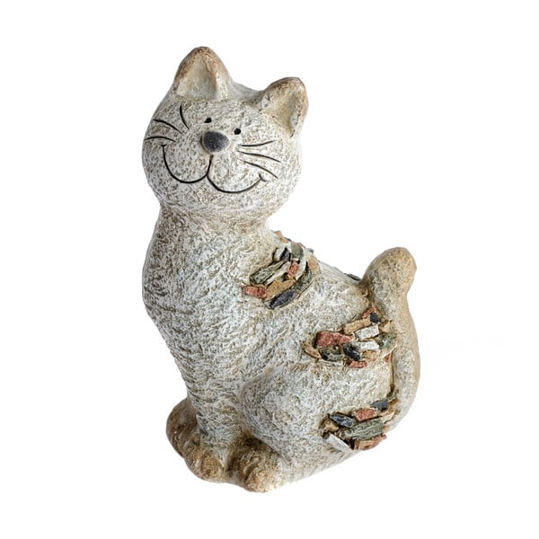 Dakls Dārza dekoratīvais kaķis ar akmeņiem, augstums 28,5 cm