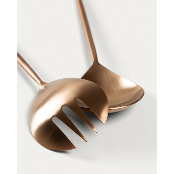 Nerūsējošā tērauda galda piederumi salātiem (2 gab.) Kelda – Kave Home-image-2