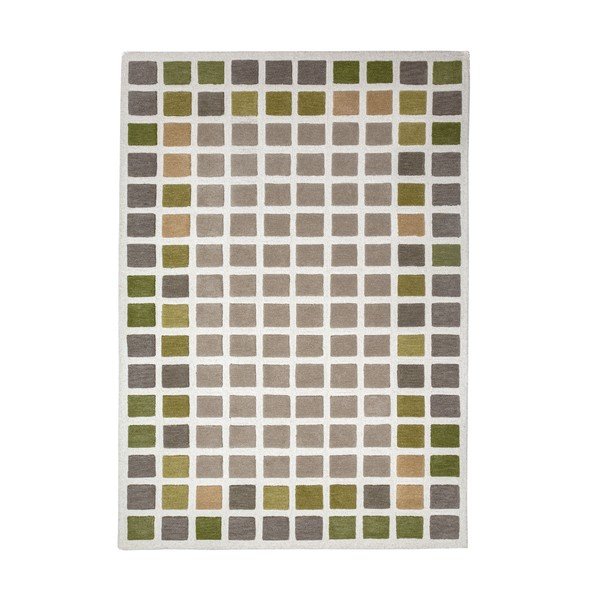 Zaļš ar rokām darināts vilnas paklājs 200x290 cm Renga Wool – Flair Rugs