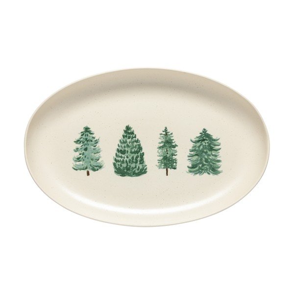 Akmensmasas paplāte ar Ziemassvētku motīvu 26x41 cm Pacifica Christmas Tree – Casafina