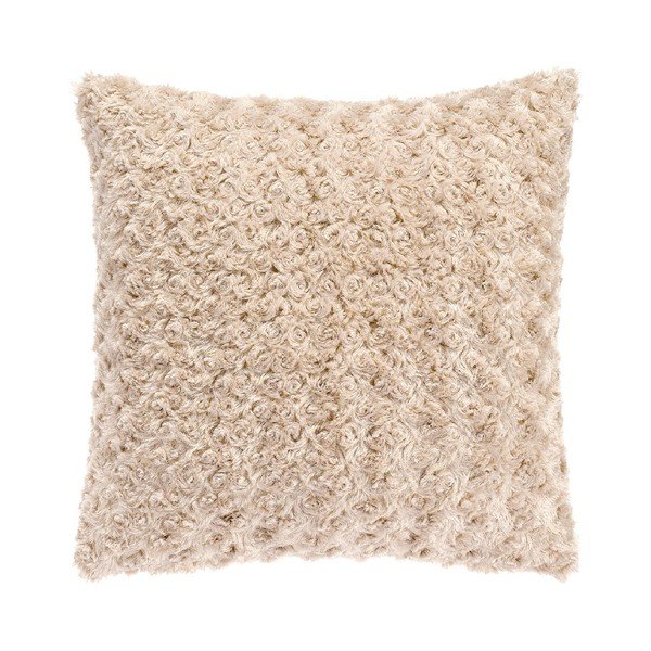 Smilšaini brūns Tiseco Home Studio Curl spilvens, 45 x 45 cm