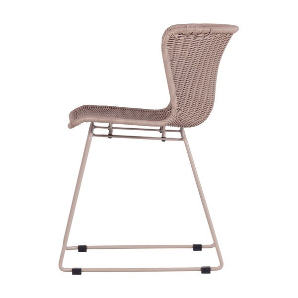 Bēši mākslīgās rotangpalmas dārza krēsli (2 gab.) Wings – WOOOD-image-3