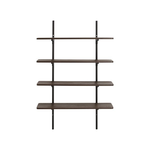Brūns daudzlīmeņu metāla sienas plaukts 100 cm Gilda – Ellos Home-image-3