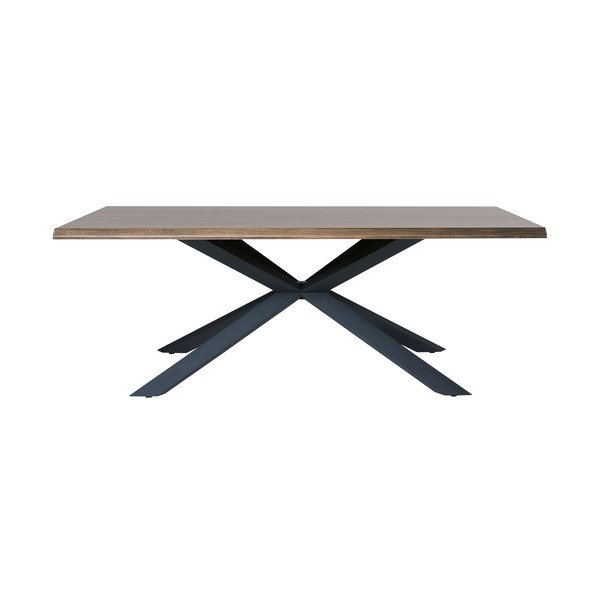 Ēdamgalds ar ozolkoka imitācijas galda virsmu 100x200 cm Arno – Unique Furniture-image-1