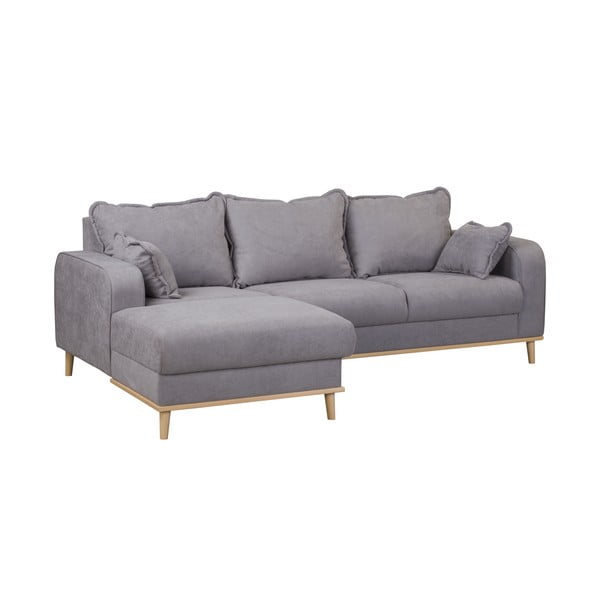 Pelēks stūra dīvāns (kreisais stūris) Beata – Ropez-image-2