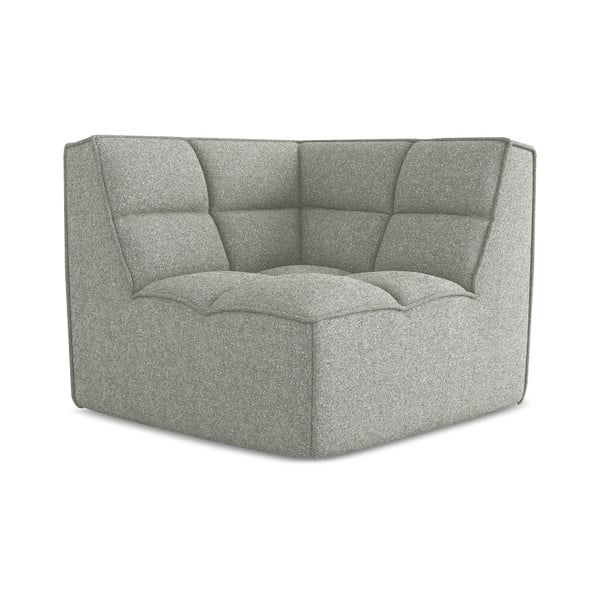 Gaiši pelēka modulārā dīvāna daļa Kalai – Makamii-image-3