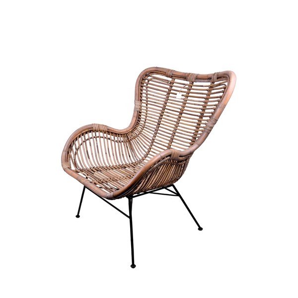 Dabīga toņa rotangpalmas dārza atpūtas krēsls Rattan – Ego Dekor-image-3