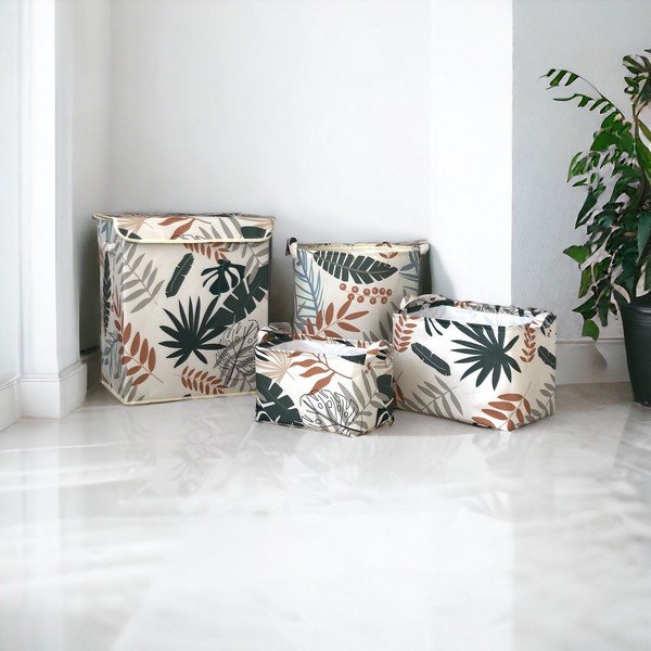 Tekstila uzglabāšanas grozi (4 gab.) – Mioli Decor-image-1