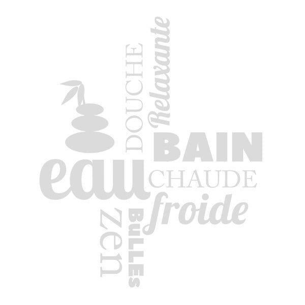 Ūdensizturīga uzlīme dušai Ambiance Zen, 55 x 65 cm-image-1