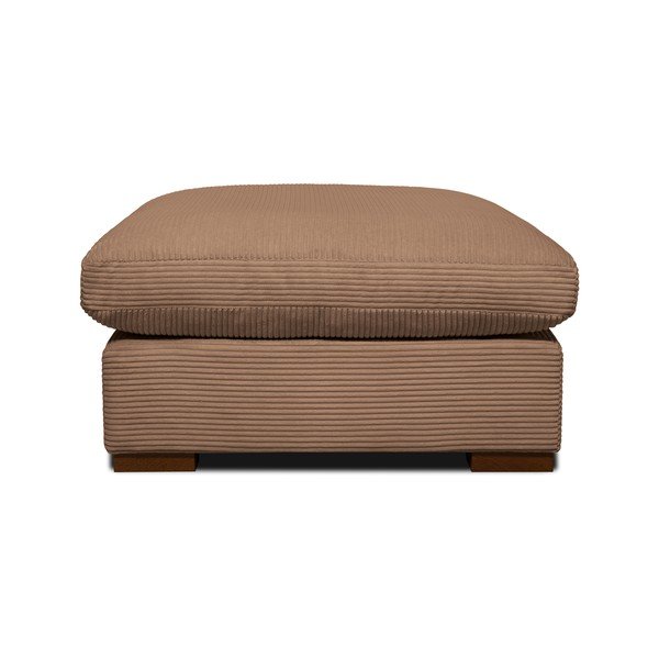 Gaiši brūns velveta pufs Comfy – Scandic