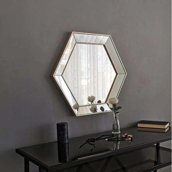 Sienas spogulis ar zelta dekoru Neostill Hall-image-3