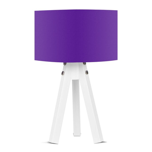 Galda lampa ar violetu abažūru Kate Louise Bianca