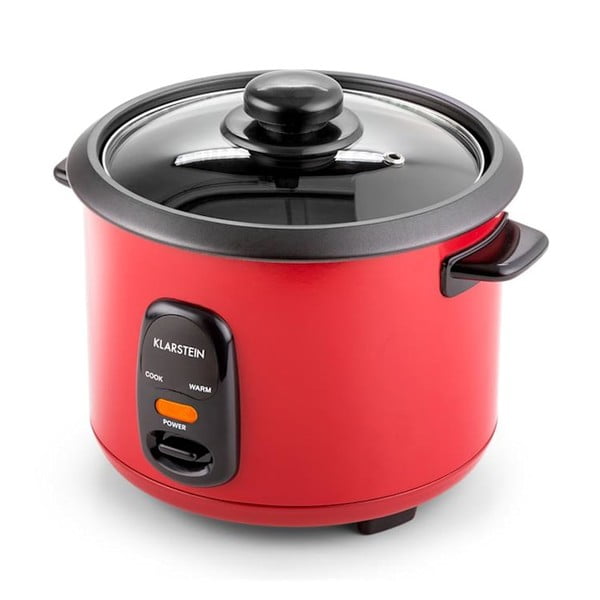 Sarkans rīsu vārāmais katls ar tvaicētāju Klarstein Osaka, 1 l-image-1