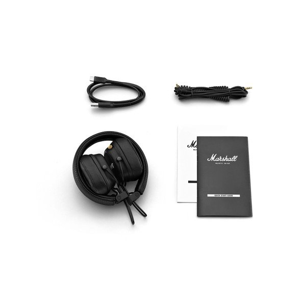 Melnas Bluetooth austiņas Marshall Major IV-image-3