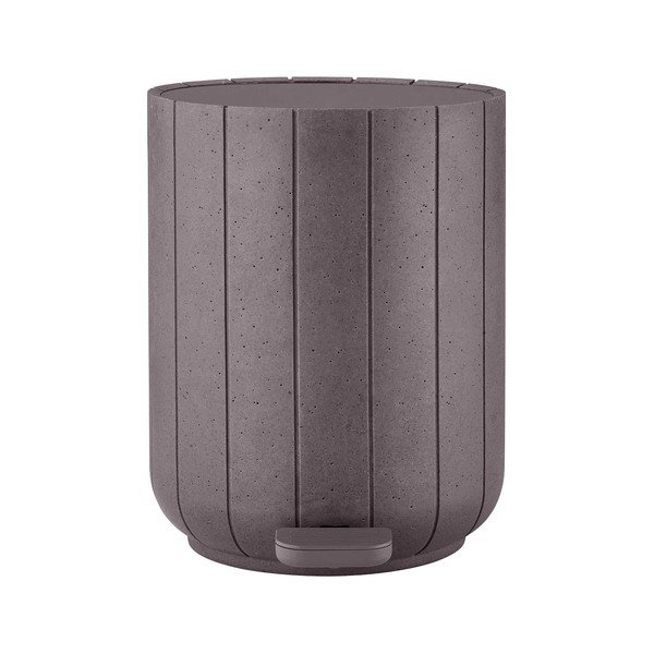 Tumši pelēka polirezīna atkritumu tvertne ar pedāli 3 l Kua – Blomus