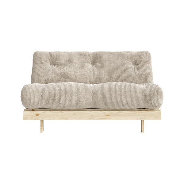 Krēmkrāsas velveta salokāms dīvāns 140 cm Roots – Karup-image-3