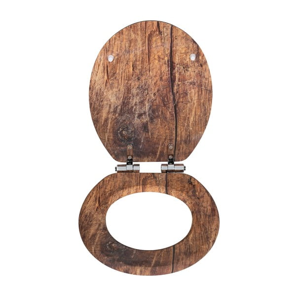 Automātiski aizverams jeb Easy-Close tualetes poda sēdeklis 37x43 cm Rustic – Wenko-image-2