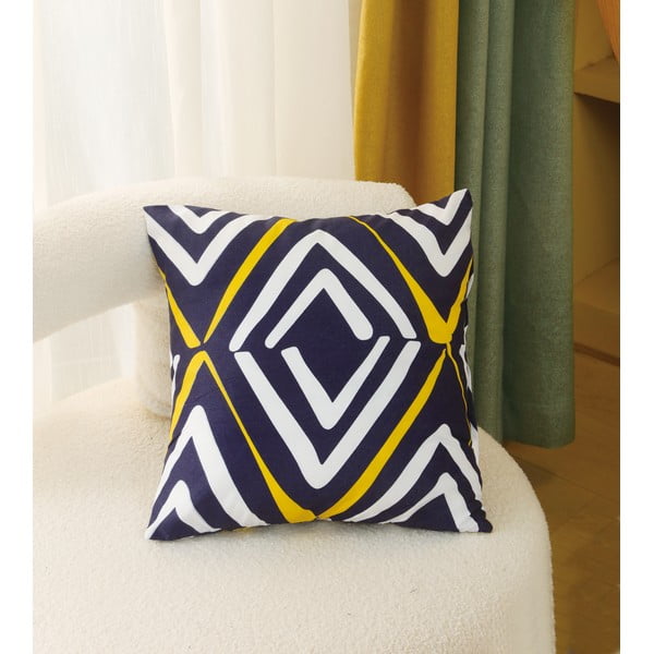 Tumši zila vienguļamā sešdaļīga gultas veļa no mikrosatīna 140x200 cm Dylan – My House-image-4