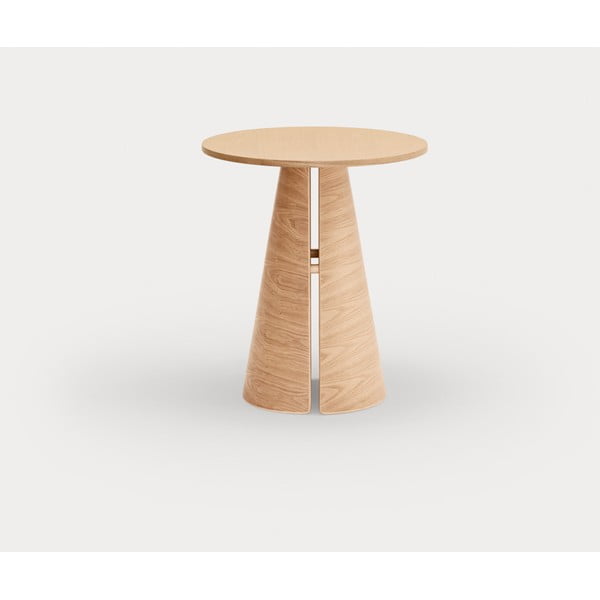 Dabīga toņa apaļš ēdamgalds ar ozolkoka imitāciju ø 65 cm Cep – Teulat-image-4