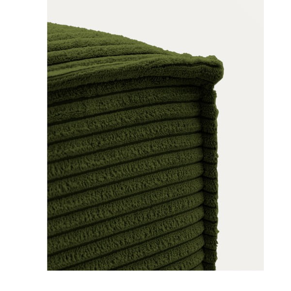 Zaļš velveta kāju soliņš Blok – Kave Home-image-1