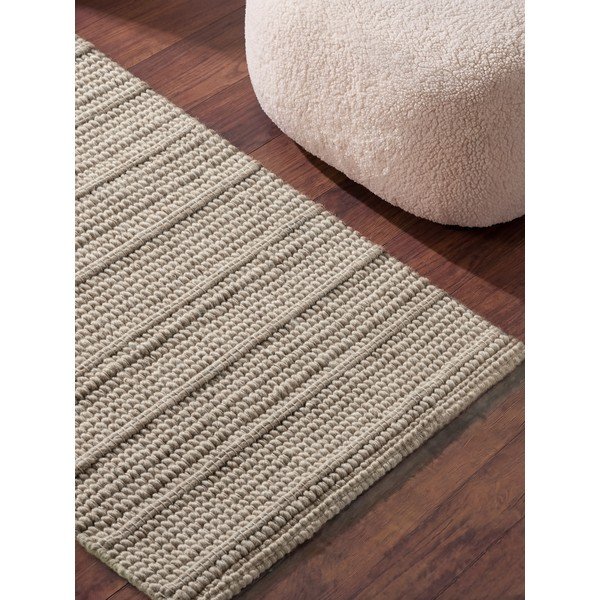 Krēmkrāsas ar rokām darināts vilnas celiņa paklājs 80x250 cm Camden Parker – Ted Baker-image-3