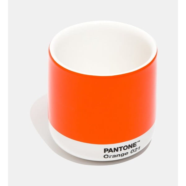 Oranža keramikas termokrūze Pantone Cortado, 175 ml