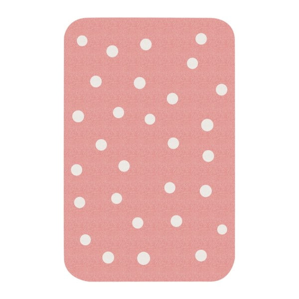 Bērnu rozā paklājs Zala Living Dots, 67 x 120 cm